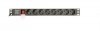 Gembird Listwa zasilająca rack (PDU), 8 gniazd typ Schuko, 1U, 10A, wtyk C14 3m